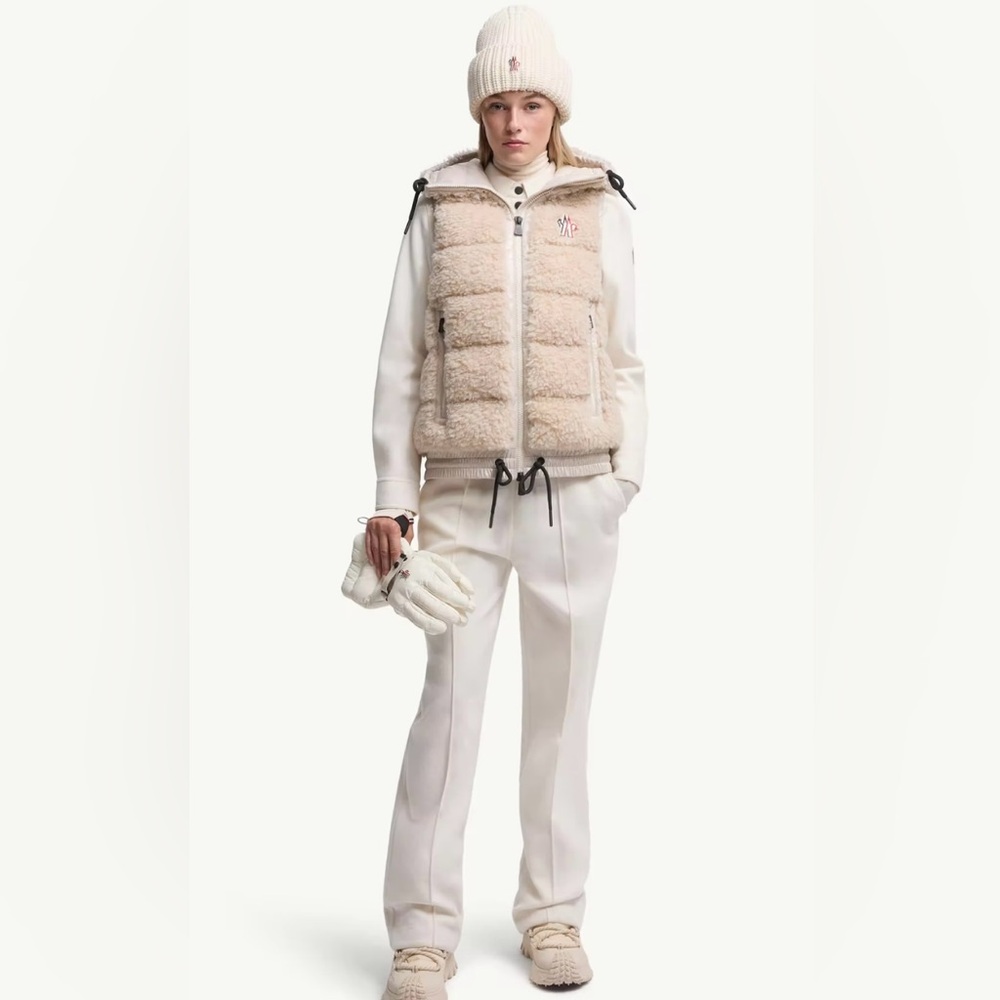 Moncler Grenoble Shearling Teddy Gilet Vest size small